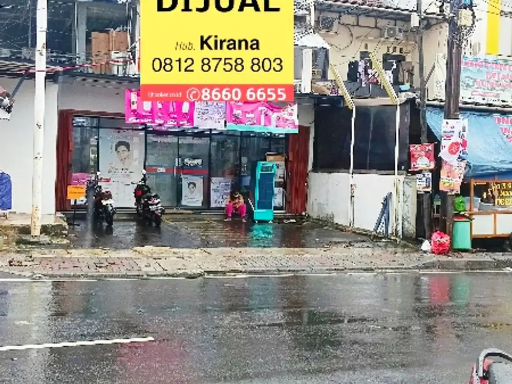 Ruko samping pasar tradisional malaka raya duren sawit