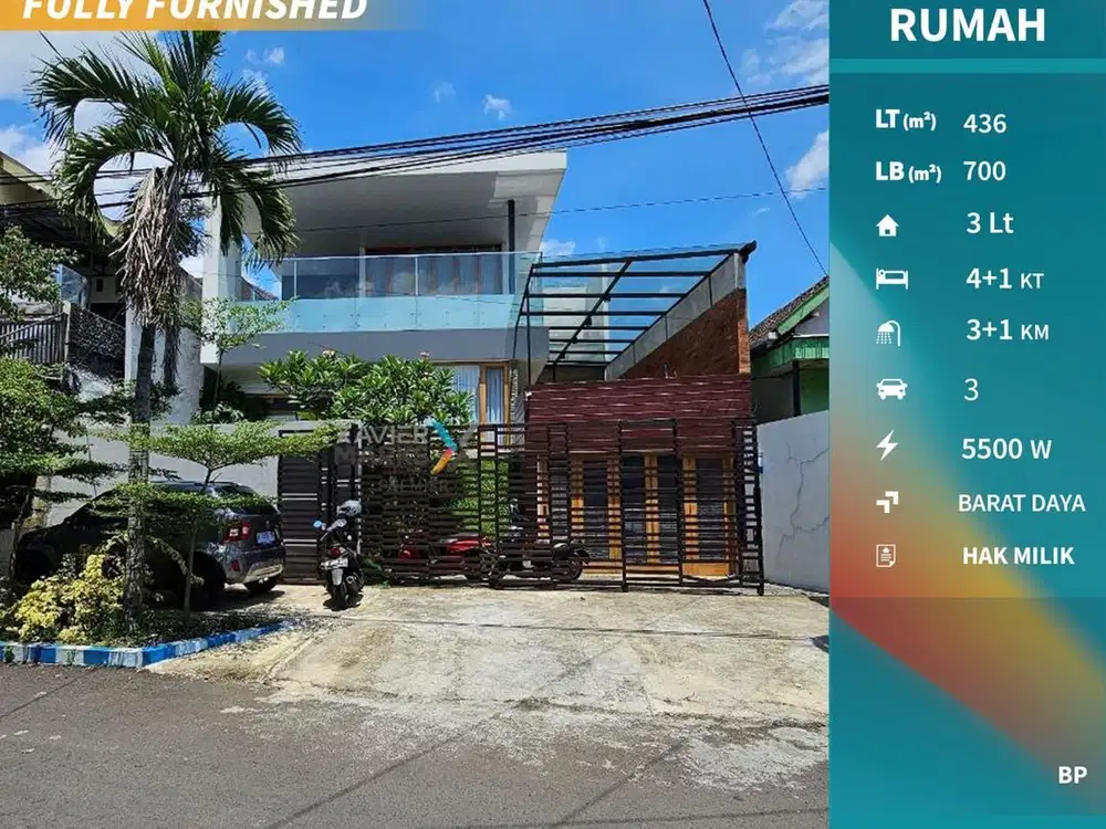 Dijual Rumah Full Furnish Premium Mewah di JA Suprapto Malang