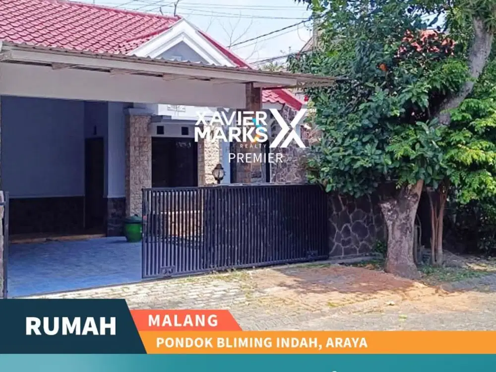Dijual Rumah Kawasan Elit di Pondok Blimbing Indah Araya Malang