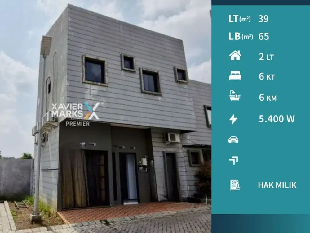 Dijual Rumah Full  Furnish 2 Lantai di Kvadra Araya Malang