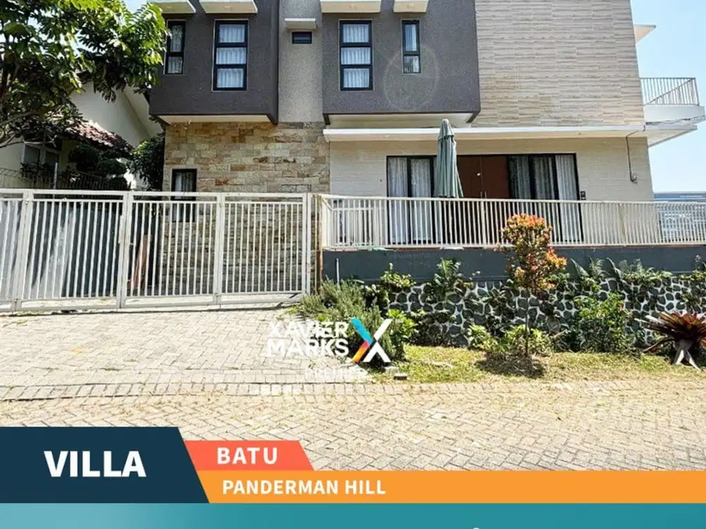 Dijual Villa Hook Modern Full Furnish di Panderman Hill Batu Malang