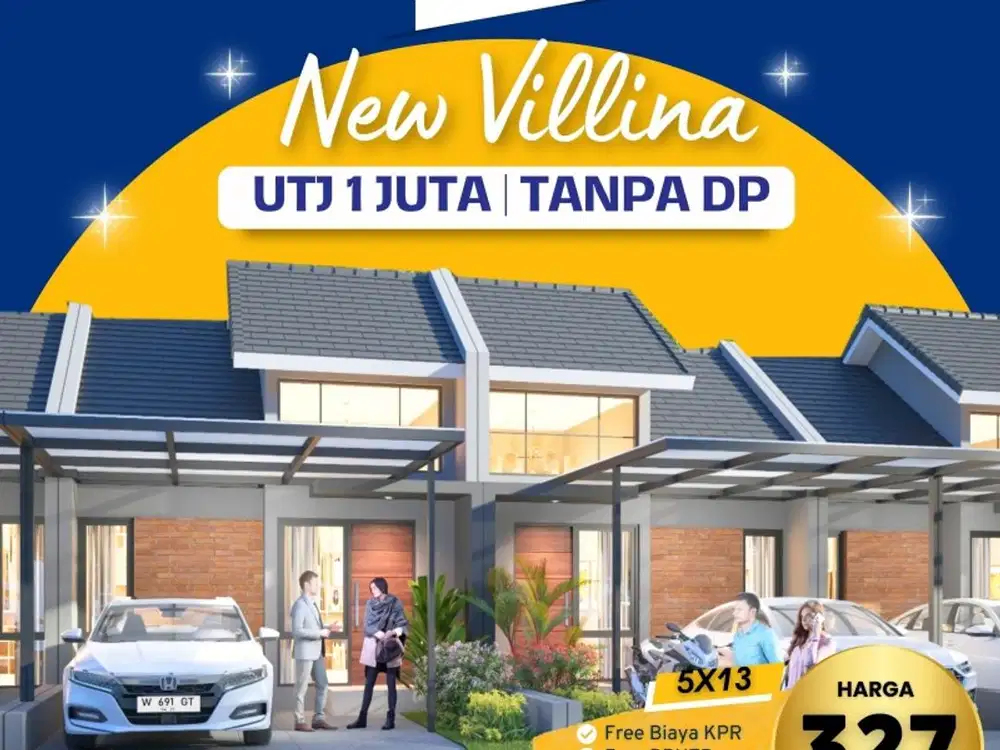 Rumah barat surabaya 3 kamar tidur bebas banjir harga 300 jutaan