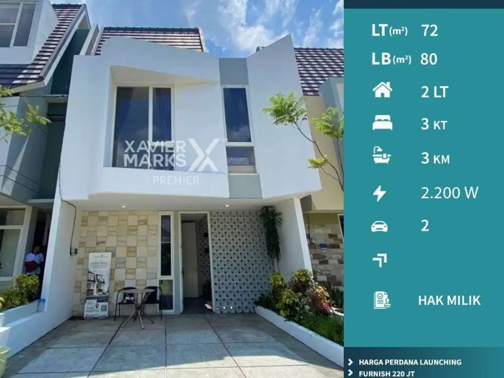 Dijual Rumah 2 Lantai Bangunan Baru di Tumenggung Suryo Malang