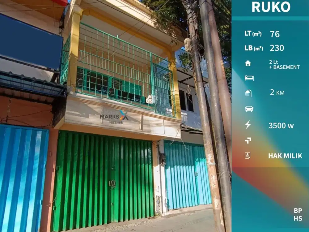 Dijual Ruko Cocok Semua Usaha Poros Jalan Kawi Atas Malang