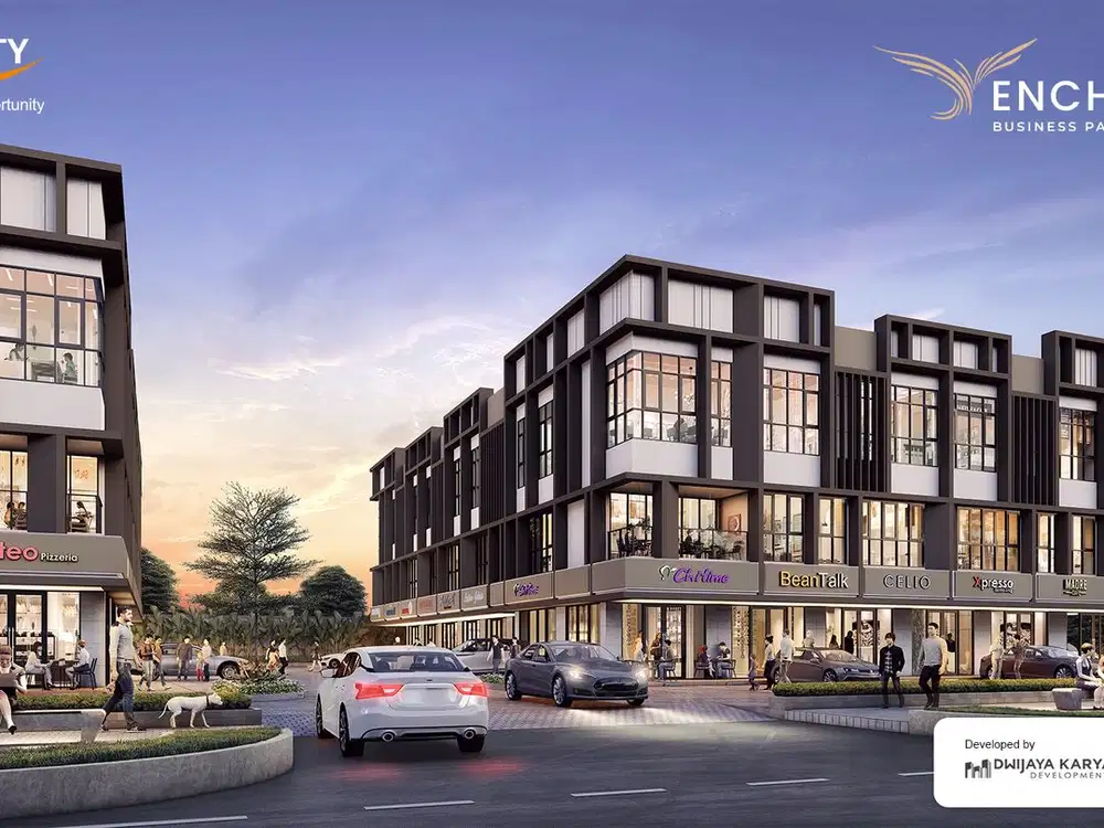 SISA 4 UNIT ENCHANTE BUSINESS PARK BSD CITY, RUKO 3 LANTAI STRATEGIS