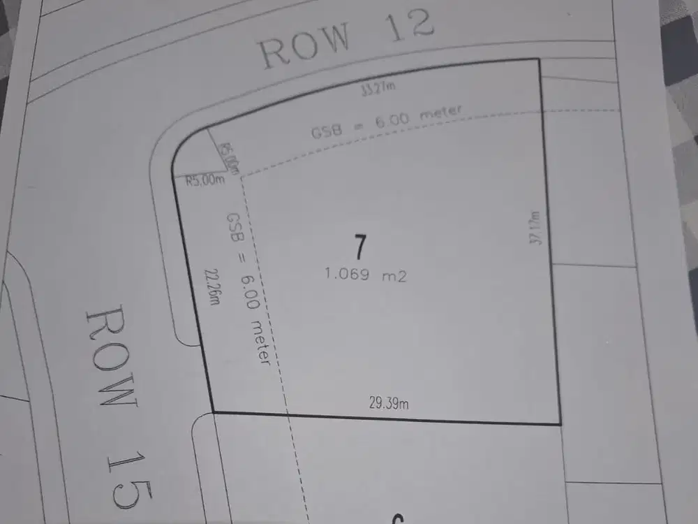Kavling Huk di Taman Telaga Golf BSD City Luas 1060 meter
