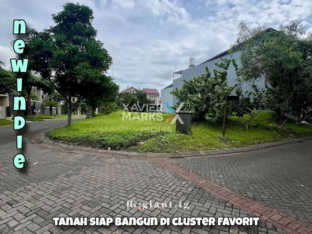 Tanah kavling Hook di jalan kembar Nieuw Indie Araya Malang