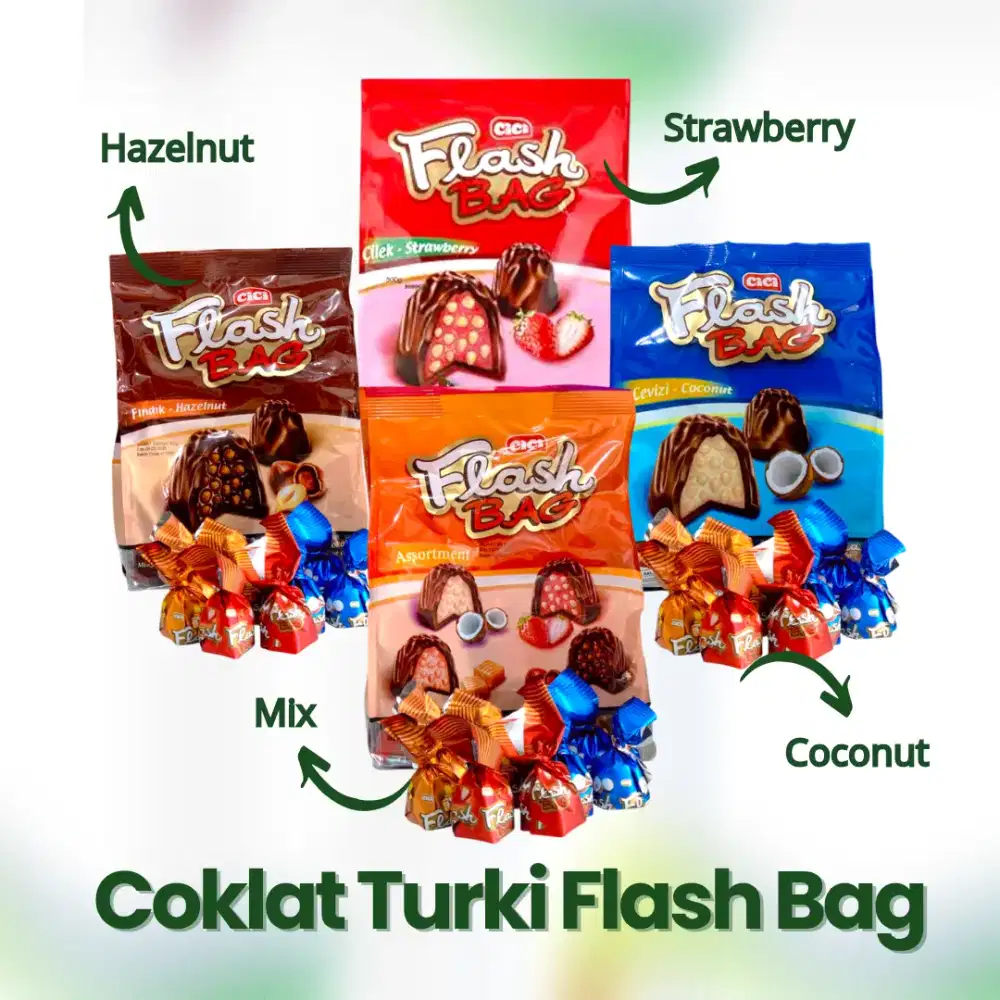 Coklat Turki Flash Bag Kemasan 300gram