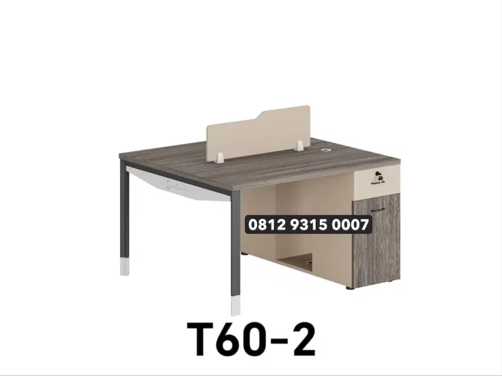 Meja Workspace 2-4 orang 1 set + laci Murah  Jakarta