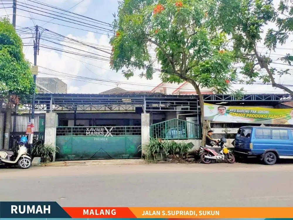 Dijual Rumah + Pabrik Poros Jalan S Supriadi Malang