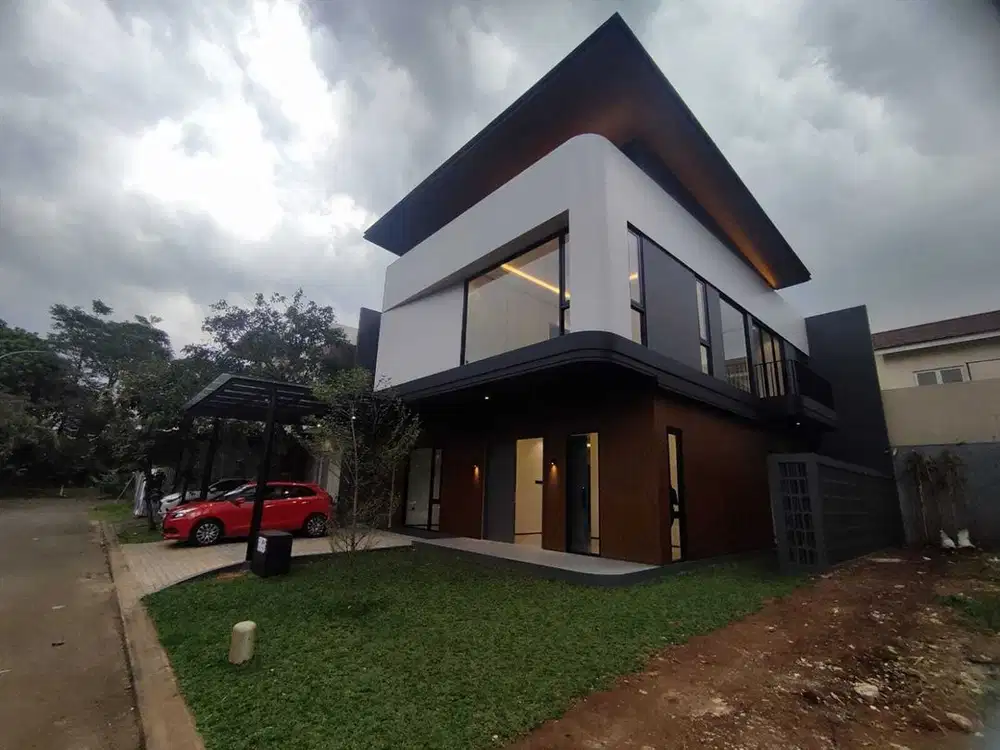 Rumah Brand New bagus di BSD City Tangerang, Hoek Taman