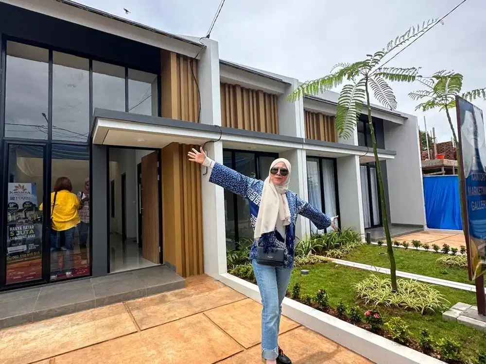 Rumah Baru Eksklusif Nyaman Bebas Banjir di Nawasena Cimuning Bekasi