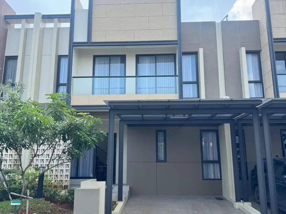 Rumah Baru  dijual rugi Lebar 8 di cluster Carson Gd SERPONG