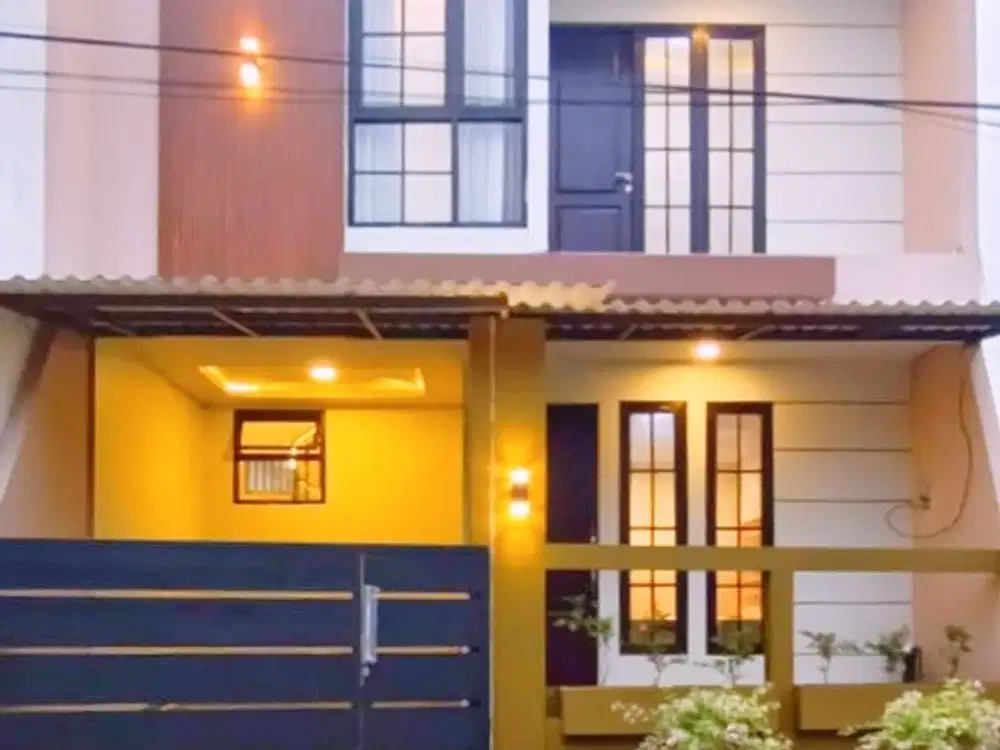 Rumah 2 Lantai Minimalis Turun Harga di Perumahan Menganti Permai