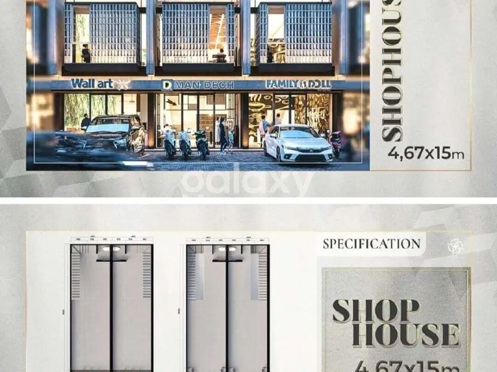 JUAL RUKO 2 LANTAI PINGGIR JALAN AREA PADAT HUNIAN CENTRAL PARK MERR