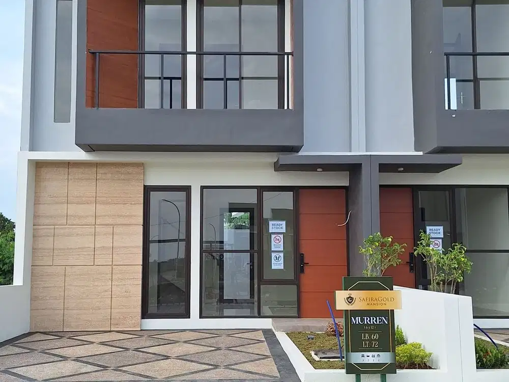 Rumah 2 lantai free PPN SHM tanpa DP di Safira Gold Mansion Sidoarjo