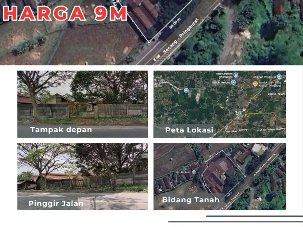 Dijual cepat Ex Pabrik Di jalan Provinsi Temanggung Jawa Tengah
