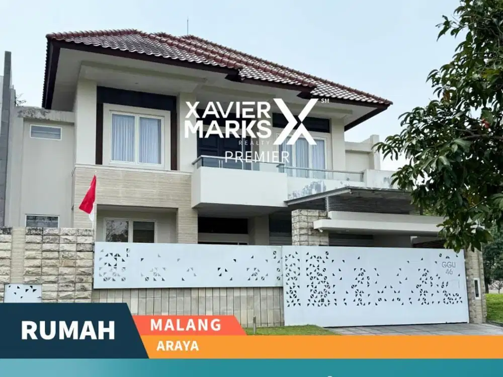 Dijual Rumah Mewah Full Furnish di Boulevard Golf Araya Malang