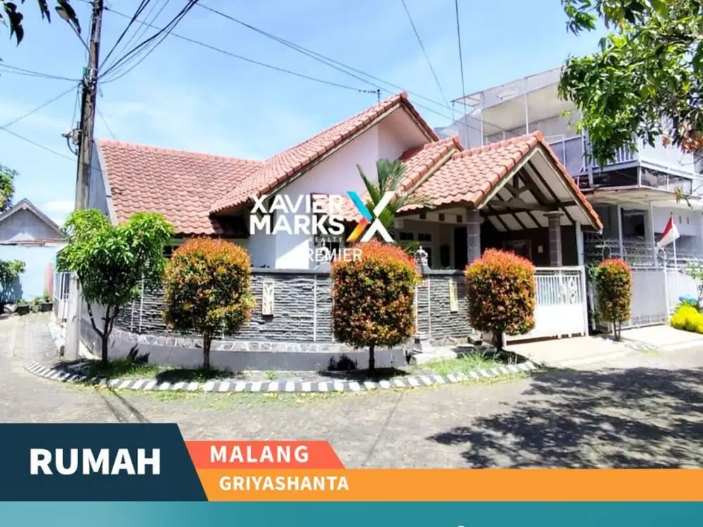 Dijual Rumah Hook di Griyashanta Malang Kawasan Kampus
