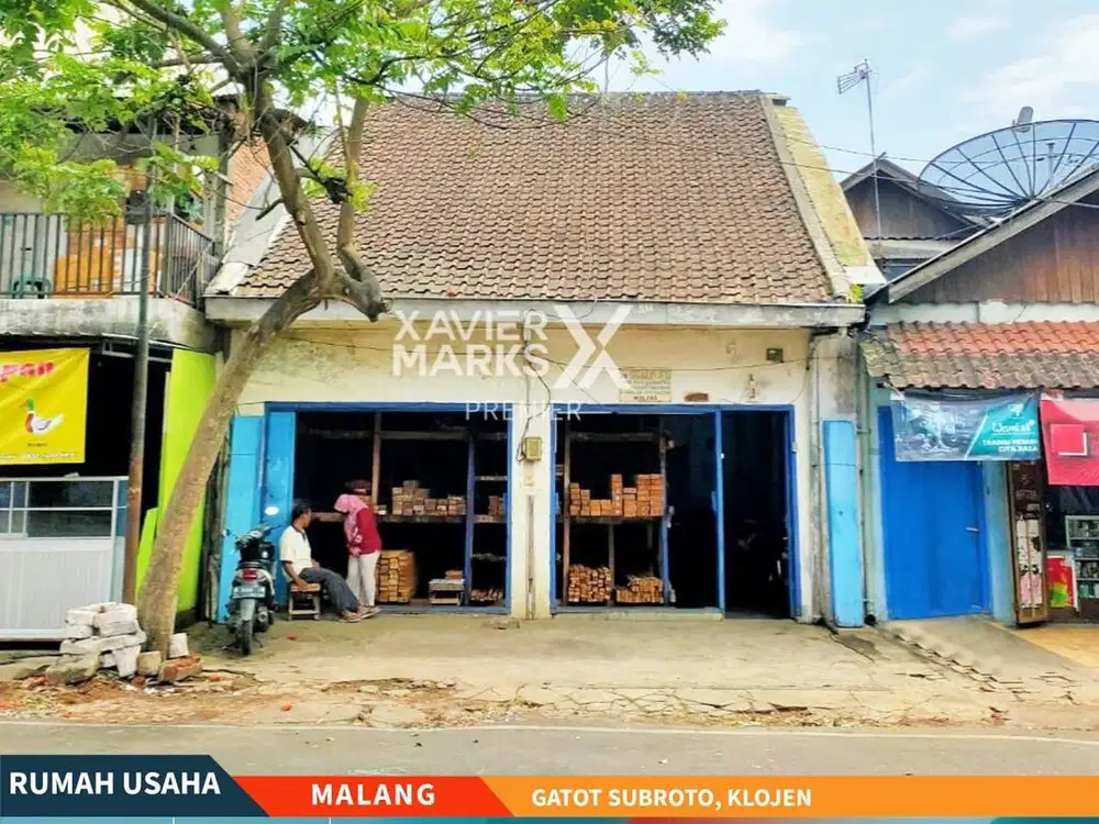 Dijual Rumah + Tempat Usaha Dekat Pasar Besar di Gatot Subroto Malang