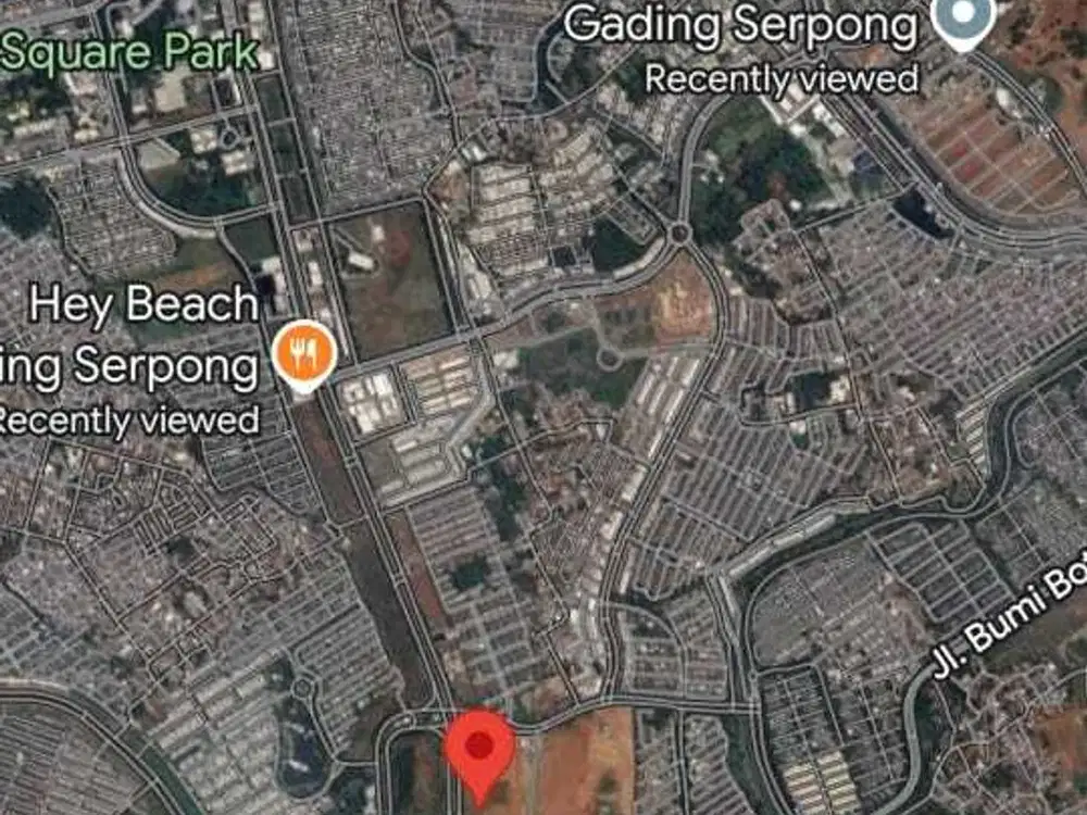 Kavling Komersial sangat strategis Boulevard Gading Serpong luas 1.250