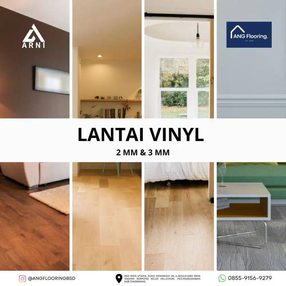 Lantai Vinyl Youra Motif kayu & Motif Stone | Tebal 2 & 3 MM | Perbox