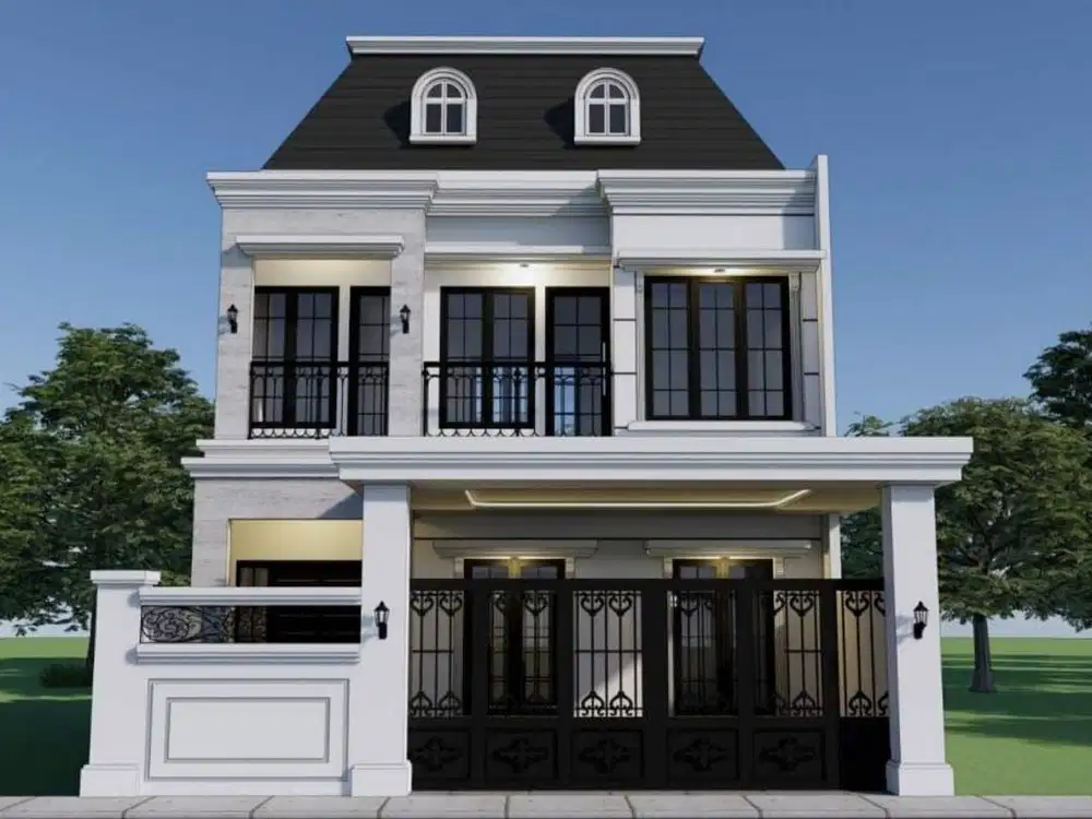 Rumah Mewah Modern Classic 4KT di Sengkaling Malang, Bonus Lengkap