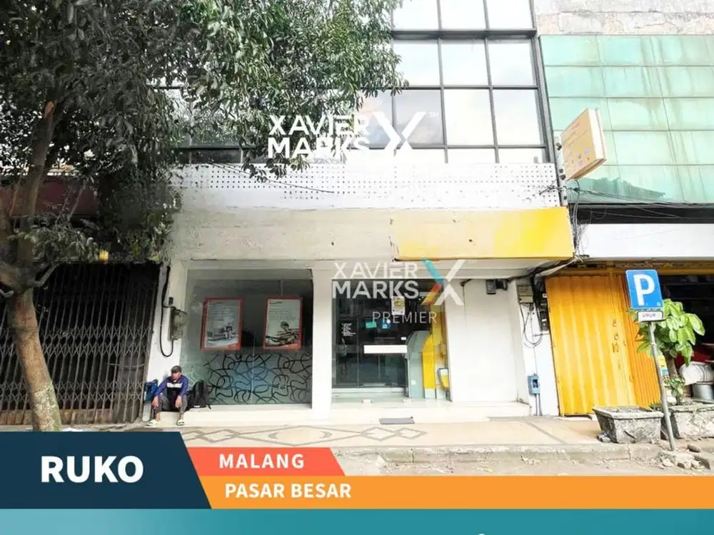 Disewakan Ruko 2 Lantai  Kawasan Bisnis di Pasar Besar Malang