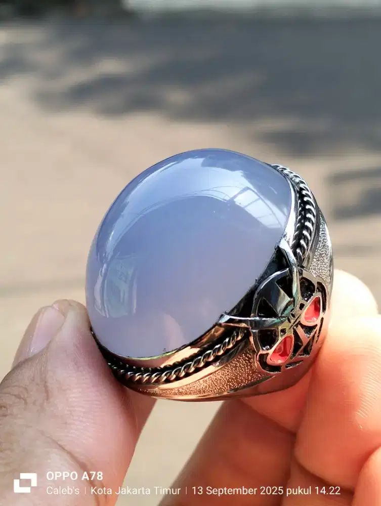 Baca deskripsi iklan ya Turki Chalsedony biru langit spirtus