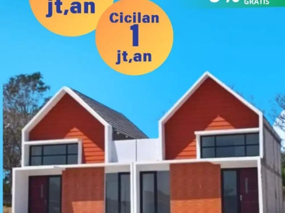 Rumah ready siap huni di Cerme free biaya-biaya