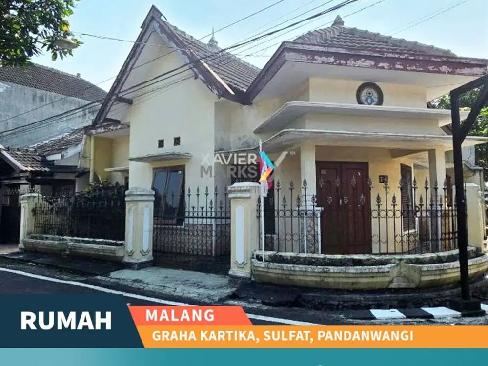 Dijual Rumah Hook Dekat Pasar di Graha Kartika Malang