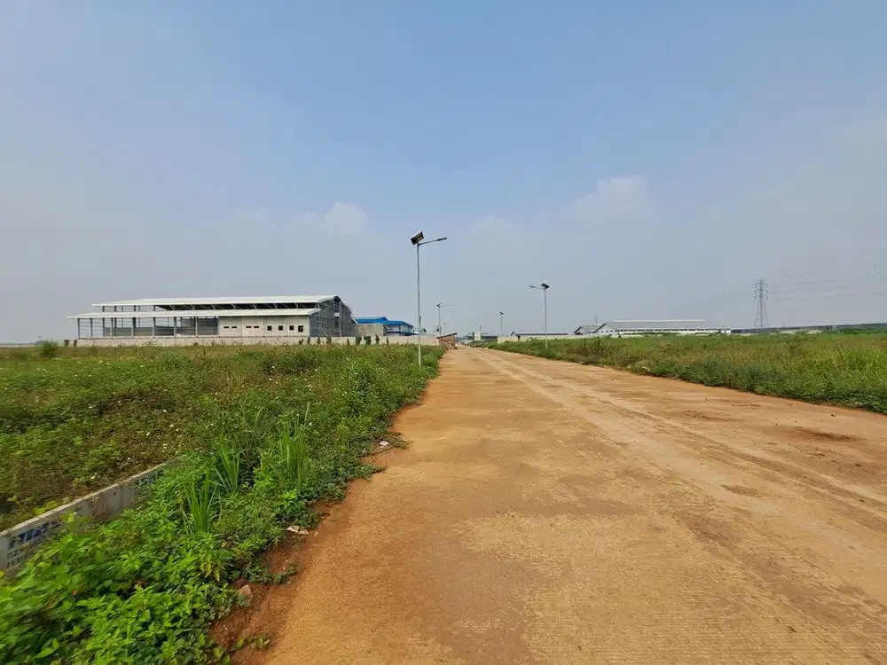 Kavling 1 hektar di legok di kawasan industri blessindo, bebas pungli