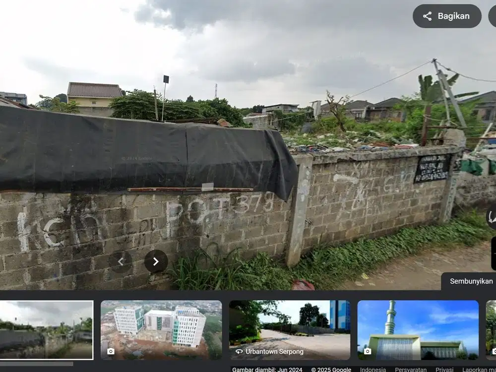 Lokasi Terbaik, seluas 1800m2, di kawasan kantor walikota Tangsel