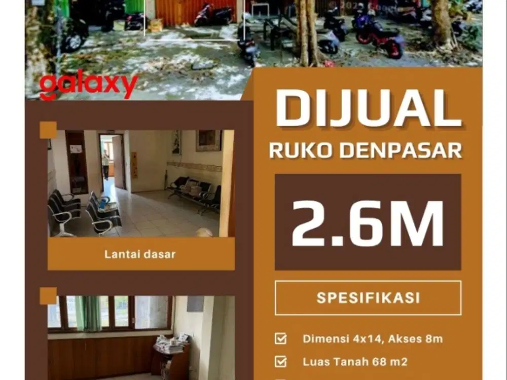 Dijual Cepat Ruko Pusat Kota Denpasar