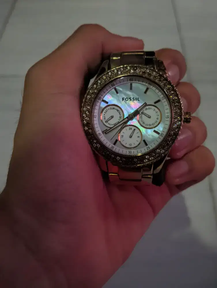 Fossil Day Date MOP Dial
