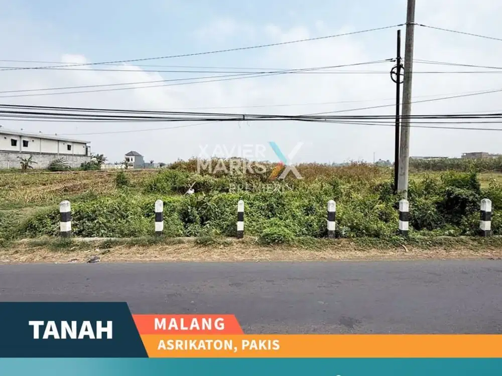 Dijual Tanah Lokasi Nol Jalan Raya Asrikaton Pakis Malang