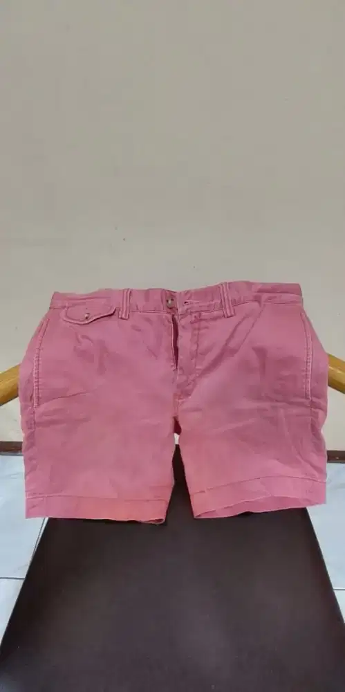 Celana pink pendek unisex POLO RALPH LAUREN, LP 86 panjang 45