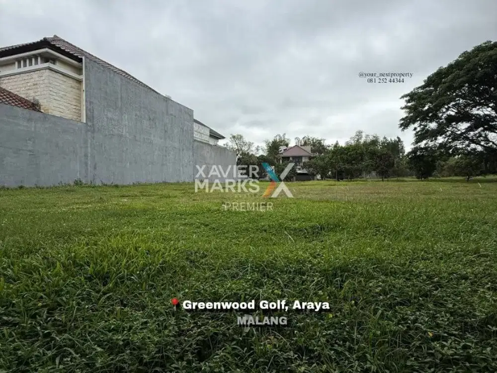 Tanah Kavling Di Boulevard Cluster Greenwood Golf Araya Malang