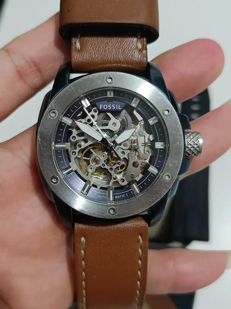 Jam Fossil pria automatic ME3135 original bekas bagus normal semua