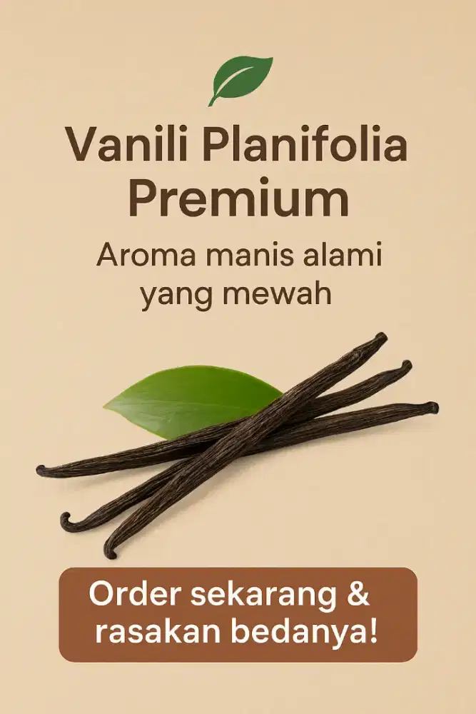 Vanili Vanilla planifolia organik Murah