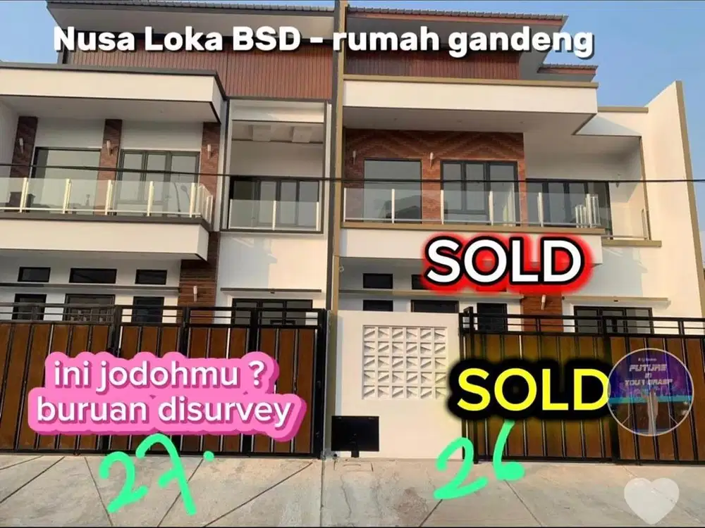 Rumah Baru ,strategis, dekat Santa Ursula, hanya 3.8M di Nusa Loka BSD