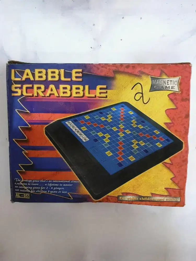 Scrabble magnetic game ukuran besar