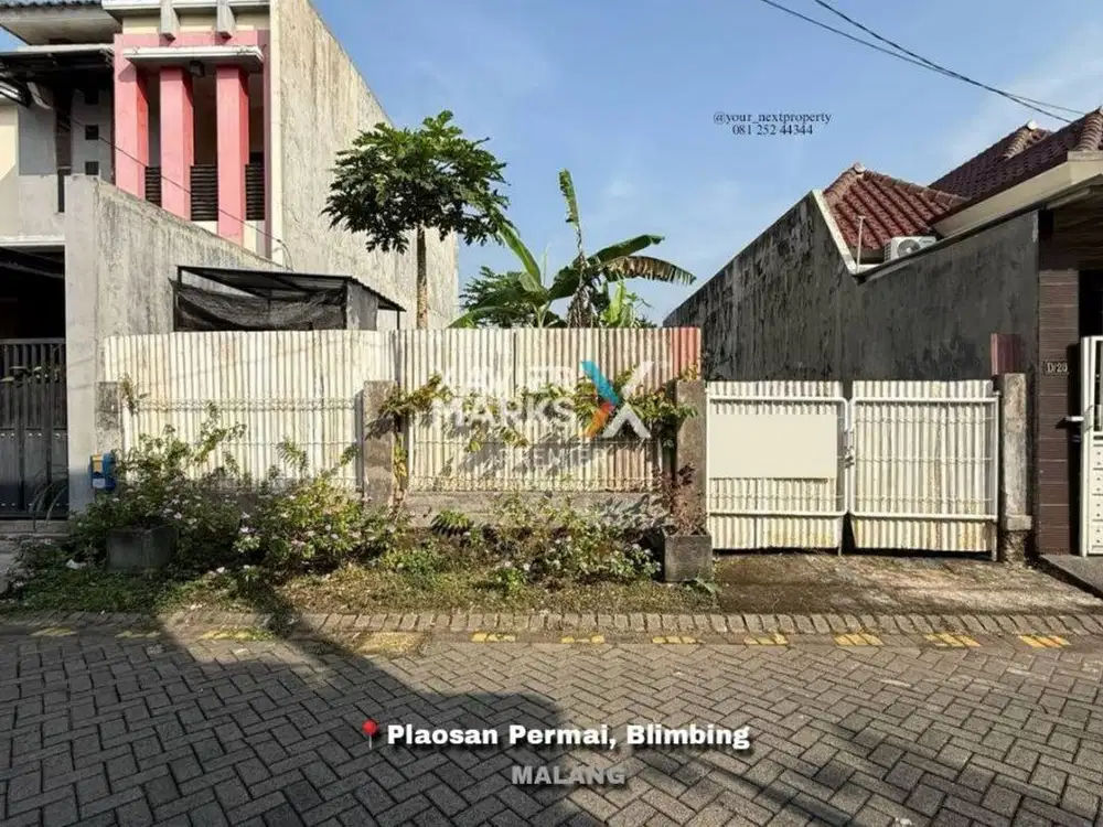 Tanah Kavling Di Perumahan Plaosan Permai, Blimbing Kota Malang