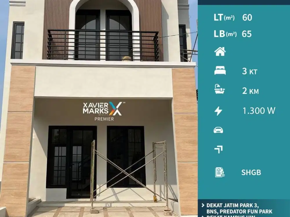 Super Murah Dijual Rumah Baru Modern di Junrejo Kota Batu