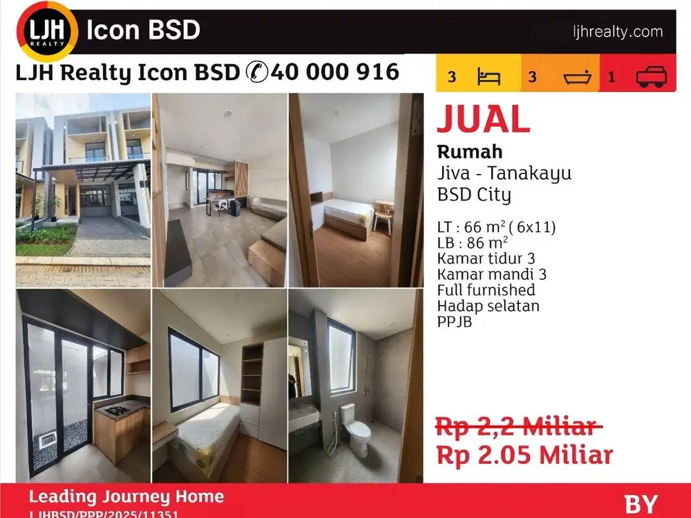 Rumah 2 lt di Tanakayu BSD city