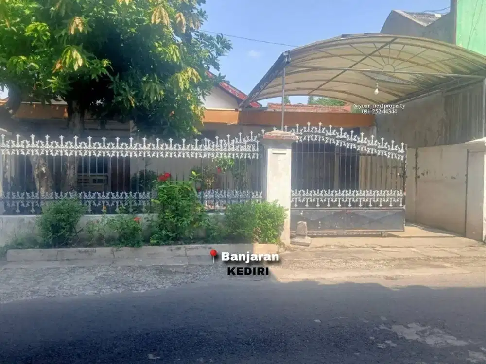 Rumah Plus Tanah Luas Di Jalan Banjaran, Pusat Kota Kediri