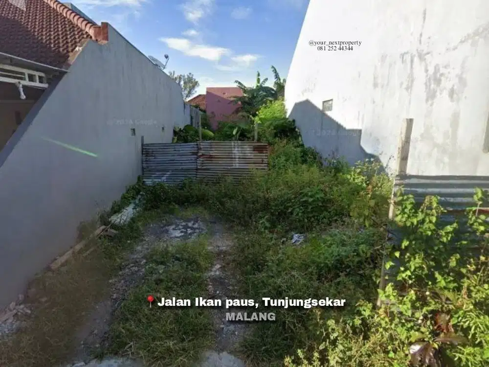 Tanah Di Area Jalan Ikan Paus, Tunjungsekar Lowokwaru Kota Malang