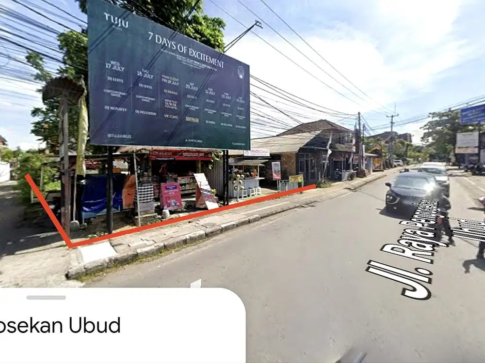 Tanah PREMIUM Jl Pengosekan UBUD