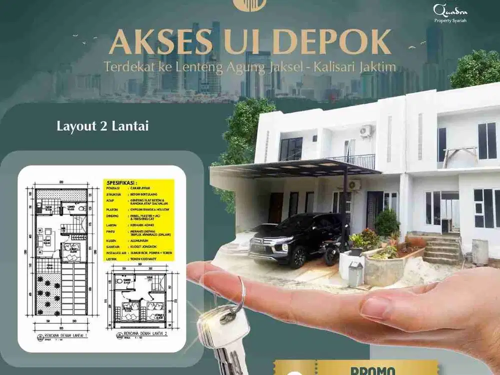 AKSES UI RUMAH SYARIAH DEPOK Tanpa BI CHECKING Tanpa BANK