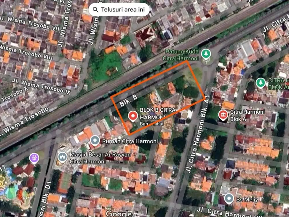 JUAL TANAH KAVLING SIAP BANGUN PERUM CITRA HARMONI BLOK B SIDOARJO